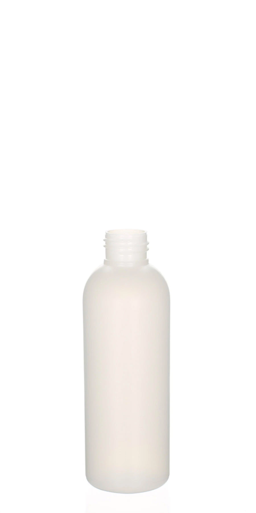Belle 150 ml HDPE Flasche natur matt halbtransparent 24/410 150 ml Belle Flasche aus HDPE in Natur matt, halbtransparent, 24/410 Gewinde, funktionale Kosmetikverpackung