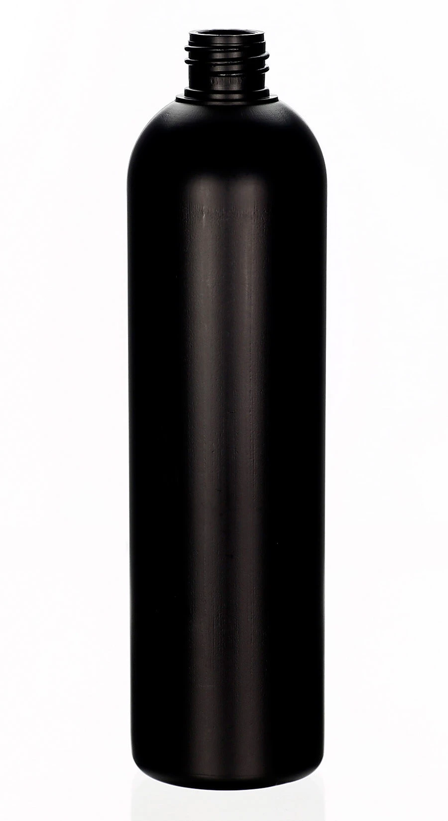 200 ml HDPE-Kosmetikflasche Amaro schwarz matt mit 20/410 Gewinde 200 ml HDPE-Kosmetikflasche Amaro in matt-schwarz mit 20/410 Gewinde, ideal für Pflegeprodukte wie Shampoo, Lotion, Duschgel