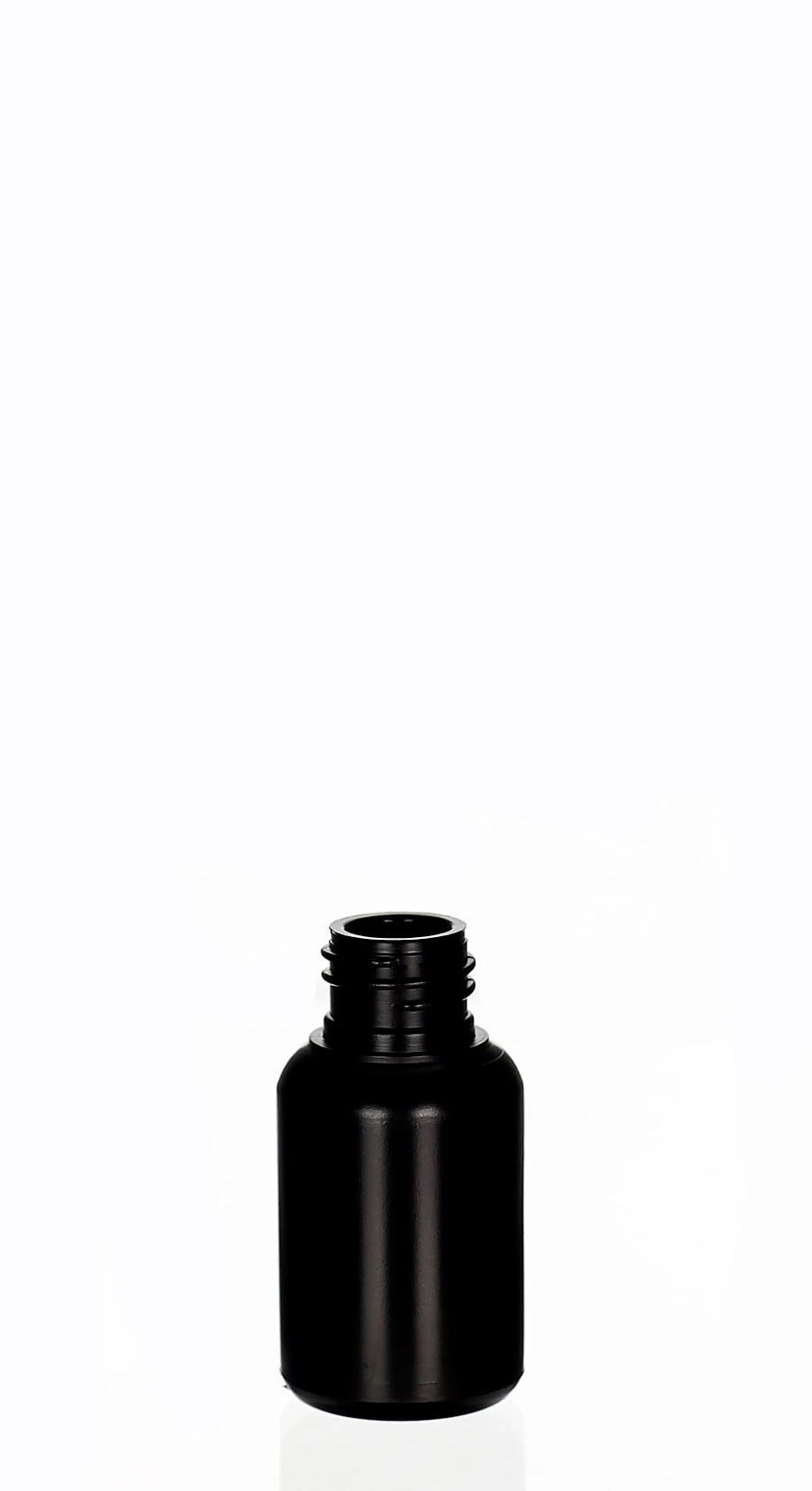 30ml HDPE/LDPE-Kosmetikflasche Amaro schwarz matt mit 20/410 Gewinde Schwarze 30ml HDPE/LDPE-Kosmetikflasche Amaro mit 20/410 Schraubgewinde und matter Oberfläche für Premium-Seren und Pflegeprodukte