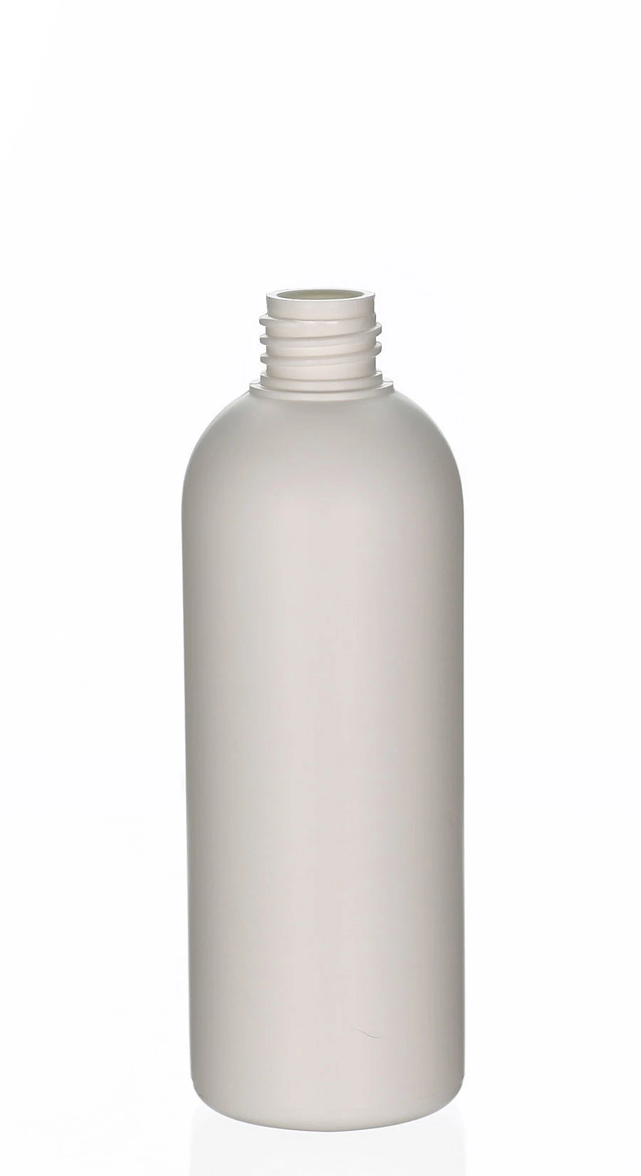150ml HDPE-Kosmetikflasche Amaro weiß matt mit 20/410 Gewinde Weiße 150ml HDPE-Kosmetikflasche Amaro mit 20/410 Schraubgewinde und matter Oberfläche für Lotionen, Cremes und Haarpflegeprodukte