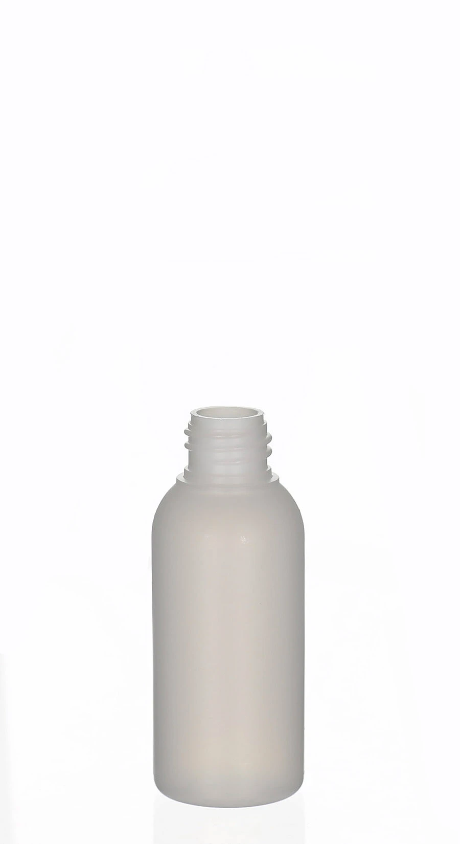 50ml HDPE/LDPE-Kosmetikflasche Amaro natur matt mit 20/410 Gewinde Halbtransparente 50ml HDPE/LDPE-Kosmetikflasche Amaro natur mit 20/410 Schraubgewinde und matter Oberfläche für Clean-Beauty-Produkte