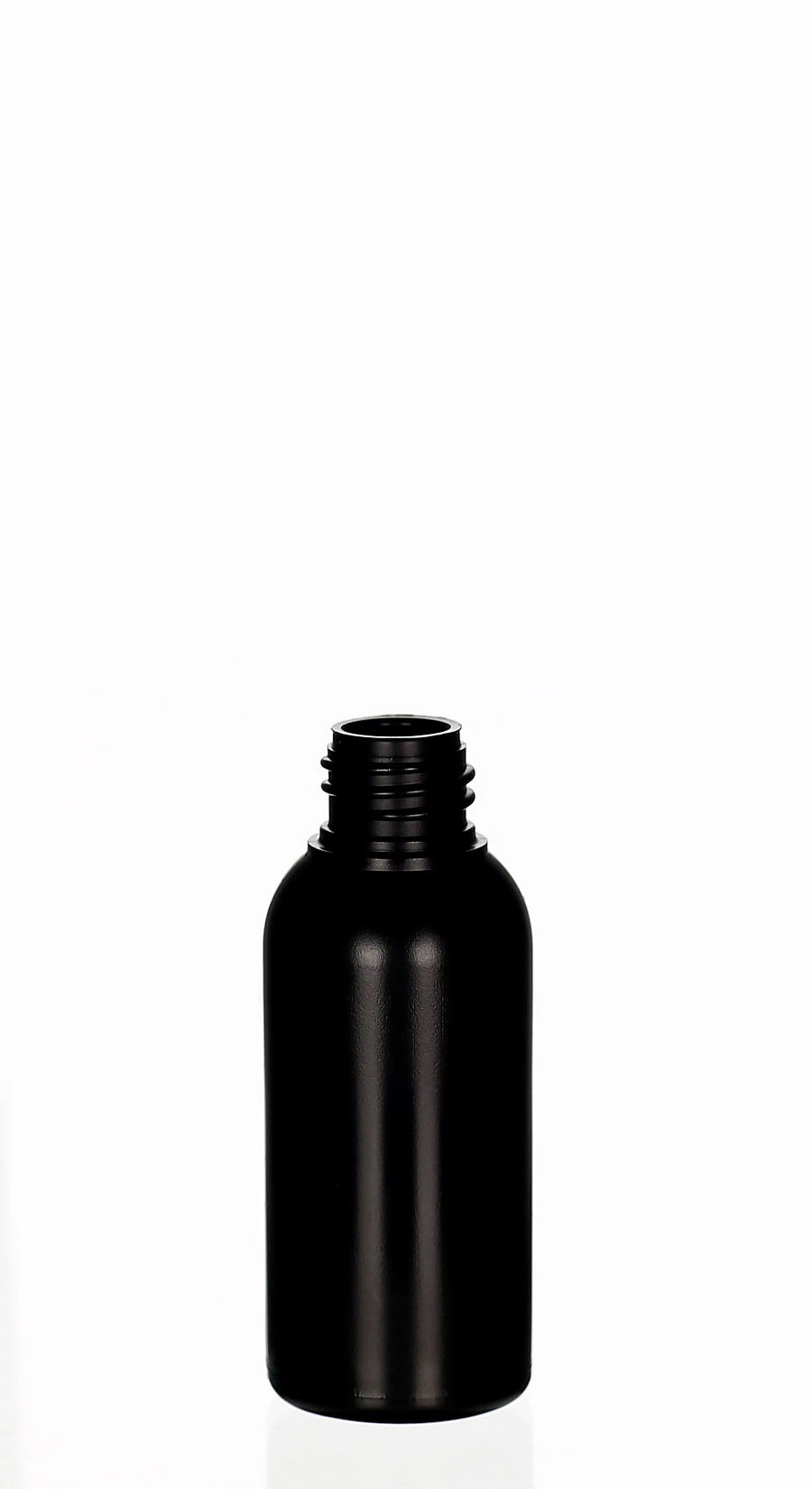 50ml HDPE/LDPE-Kosmetikflasche Amaro schwarz matt mit 20/410 Gewinde Schwarze 50ml HDPE/LDPE-Kosmetikflasche Amaro mit 20/410 Schraubgewinde und matter Oberfläche für Lotionen, Seren und Reinigungsprodukte