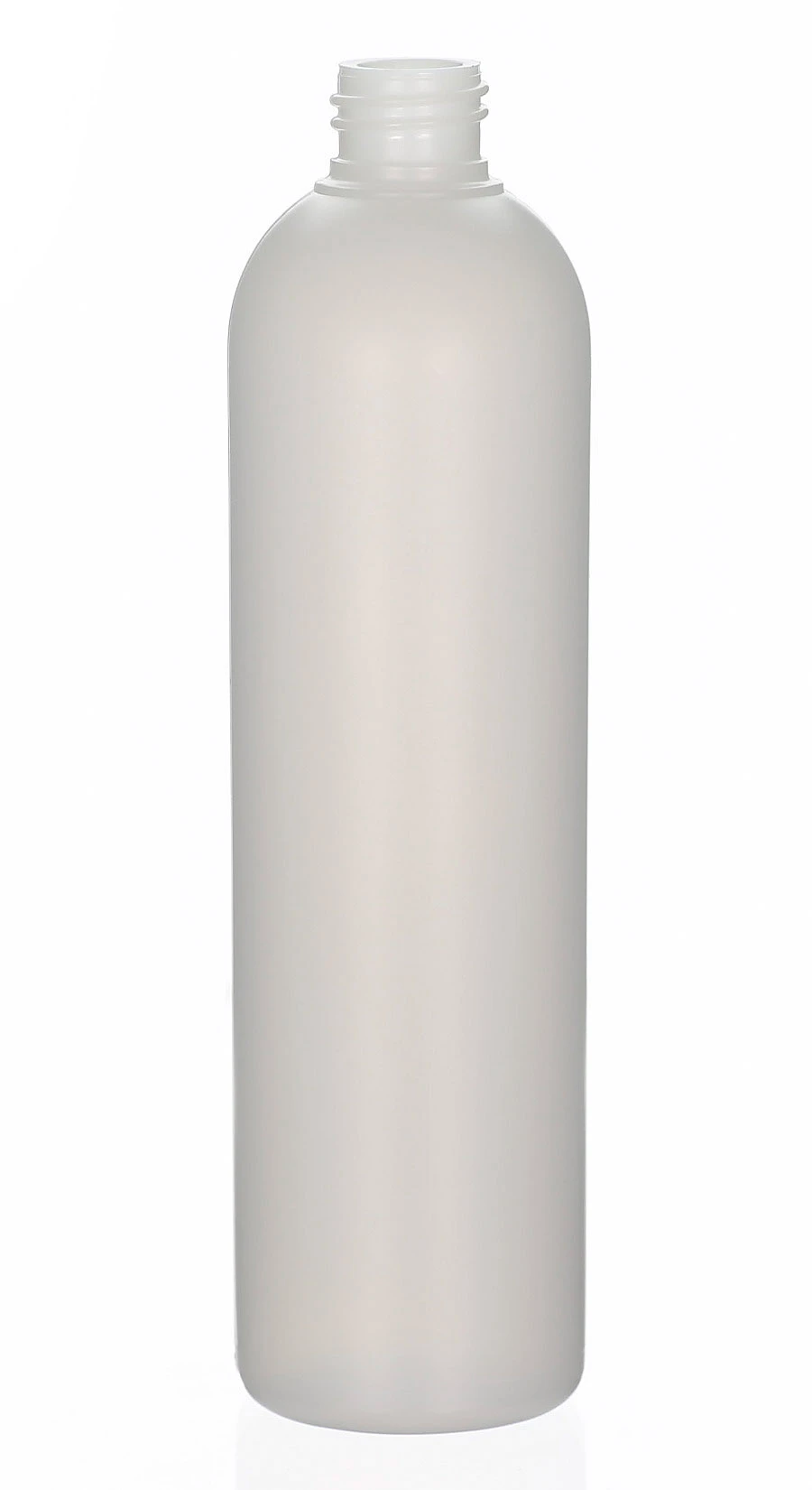 200 ml HDPE-Kosmetikflasche Amaro natur matt mit 20/410 Gewinde 200 ml HDPE-Kosmetikflasche Amaro in natur matt mit 20/410 Gewinde, halbtransparent für Bodylotions, Shampoo und Cremes