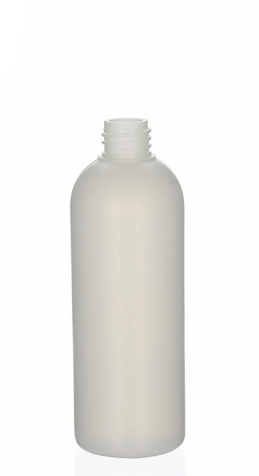 150ml HDPE-Kosmetikflasche Amaro natur matt mit 20/410 Gewinde Naturfarbene 150ml HDPE-Kosmetikflasche Amaro mit 20/410 Gewinde und matter, halbtransparenter Oberfläche für Pflege- und Haarprodukte