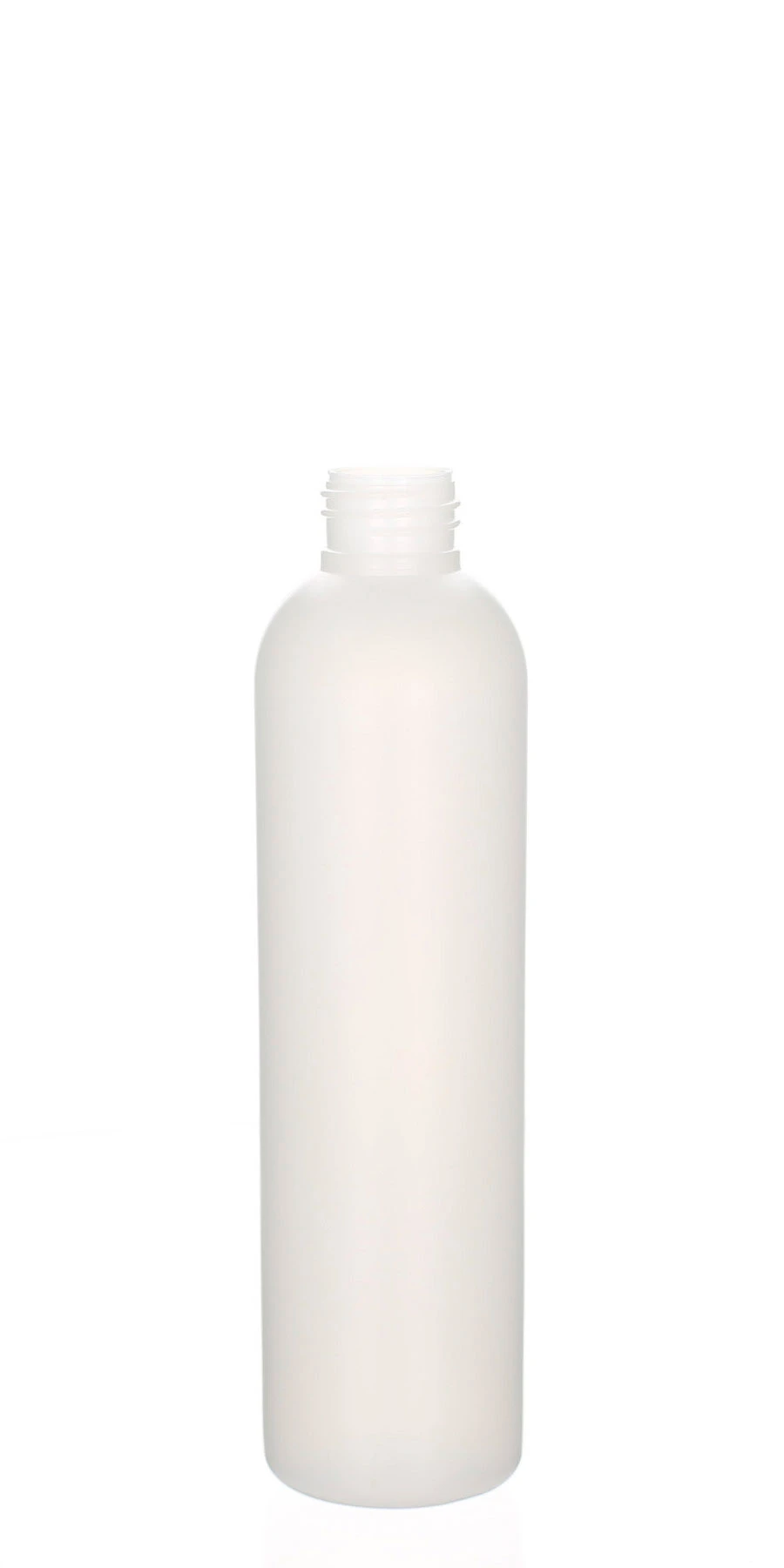 Belle 200 ml HDPE Flasche natur matt halbtransparent 24/410 200 ml Belle Flasche aus HDPE in Natur matt, halbtransparent, 24/410 Gewinde, nachhaltige Kosmetikverpackung