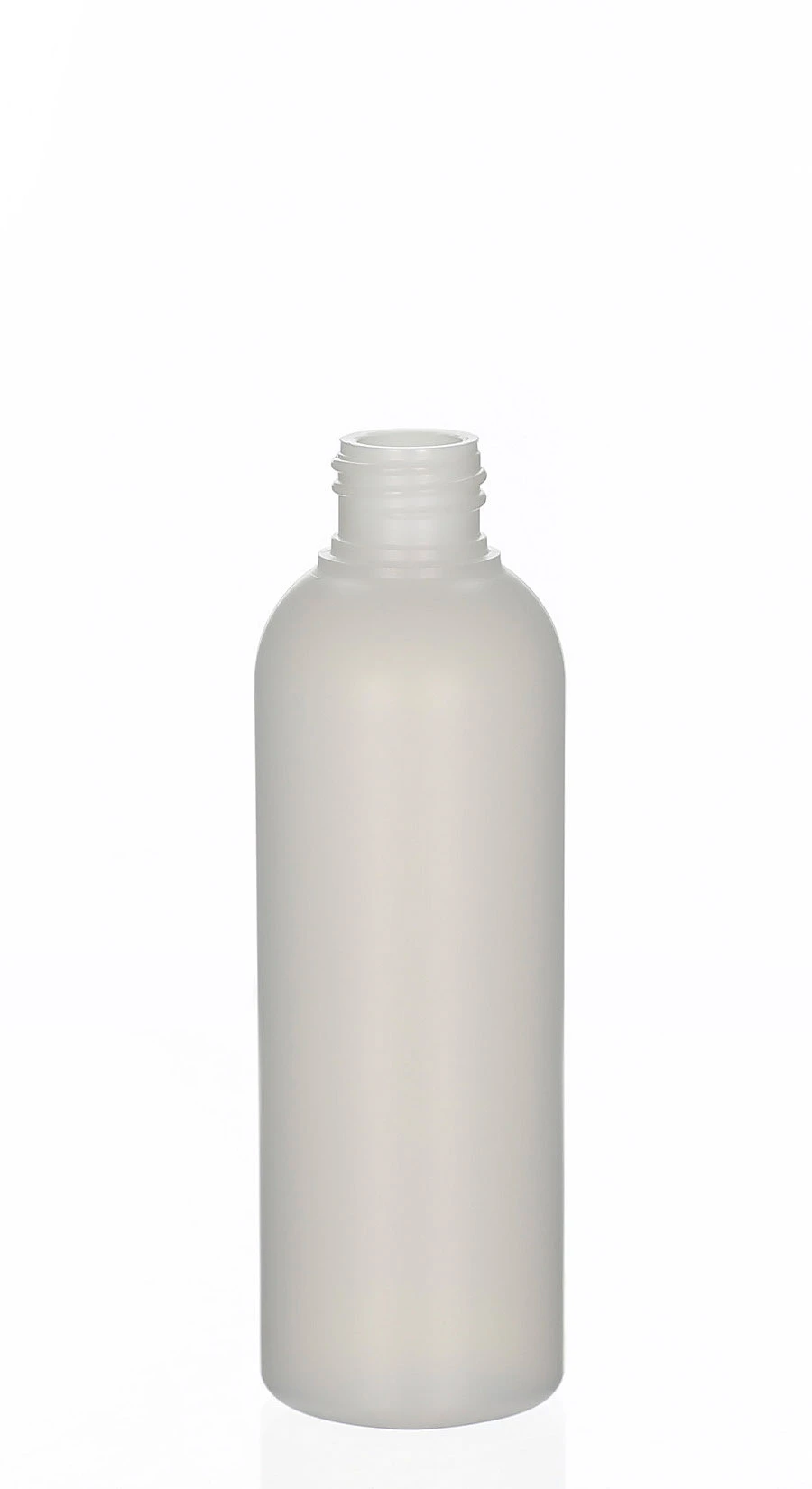 100ml HDPE-Kosmetikflasche Amaro natur matt mit 20/410 Gewinde Naturfarbene 100ml HDPE-Kosmetikflasche Amaro mit 20/410 Schraubgewinde und matter, halbtransparenter Oberfläche für Pflegeprodukte