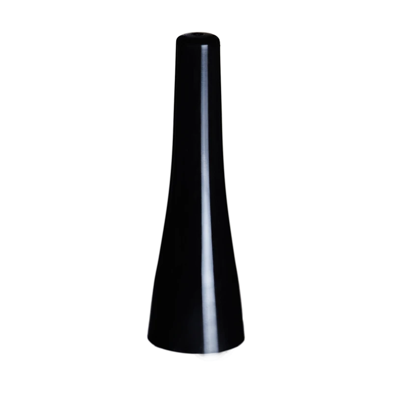 Schwarzer Schraubverschluss Nurdan Classic 13/1056A mit glänzender Oberfläche und elegantem, konisch zulaufendem Design auf neutralem Hintergrund