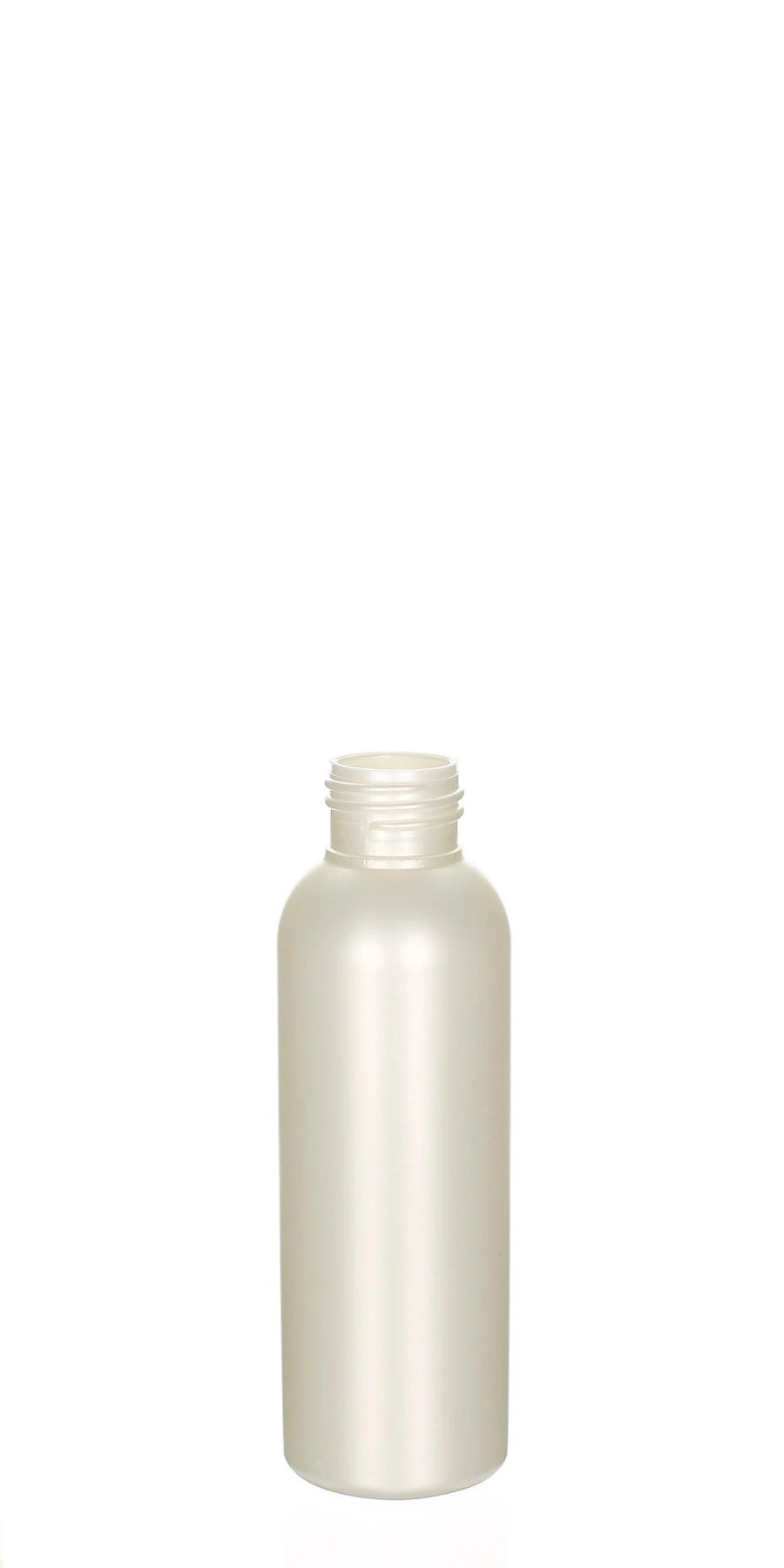 Belle 100 ml HDPE Flasche perlmutt matt mit 24/410 Gewinde 100 ml Belle Flasche aus HDPE in Perlmutt matt, 24/410 Gewinde, elegante Kosmetikverpackung für Pflegeprodukte