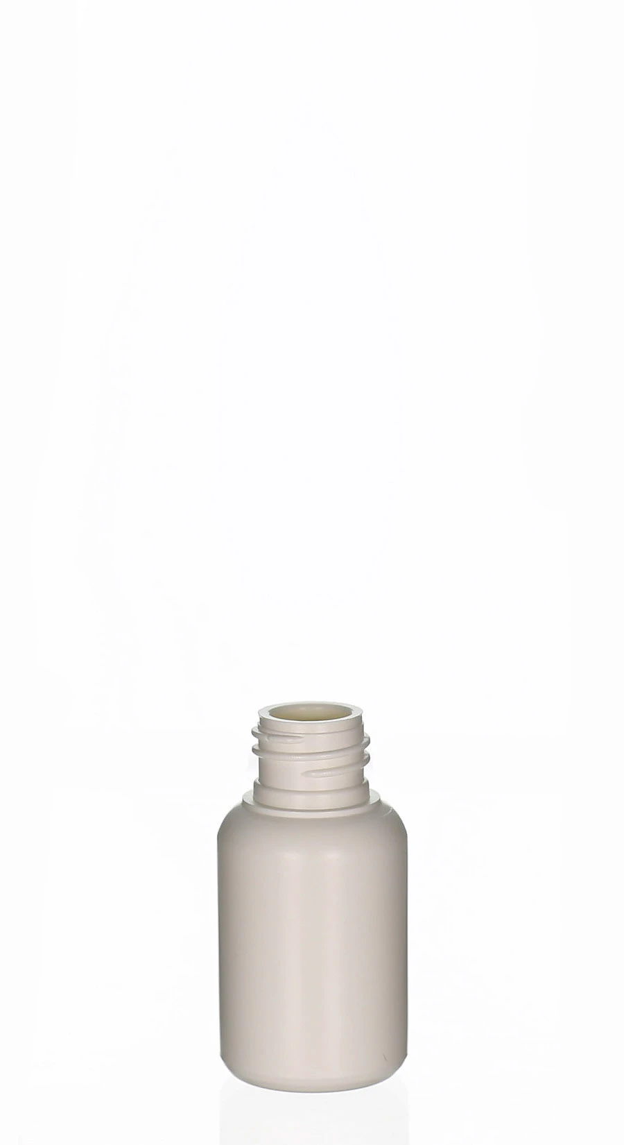 30ml HDPE/LDPE-Kosmetikflasche Amaro weiß matt mit 20/410 Gewinde Weiße 30ml HDPE/LDPE-Kosmetikflasche Amaro mit 20/410 Schraubgewinde und matter Oberfläche für Pflege- und Sonnenschutzprodukte