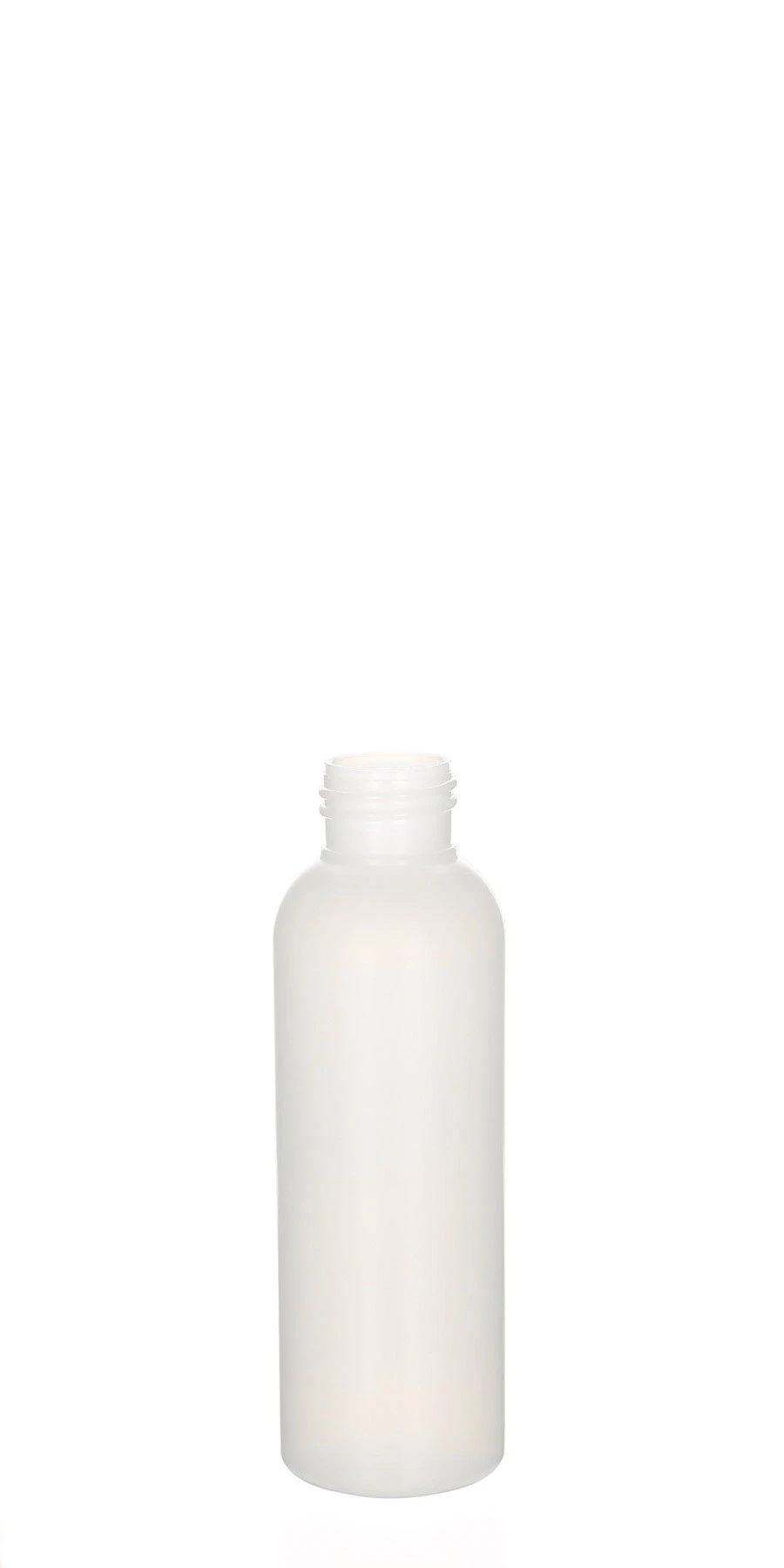 Belle 100 ml HDPE Flasche natur matt mit 24/410 Gewinde 100 ml Belle Flasche aus HDPE in Natur matt, 24/410 Gewinde, halbtransparent, ideal für Kosmetik & Travel-Produkte