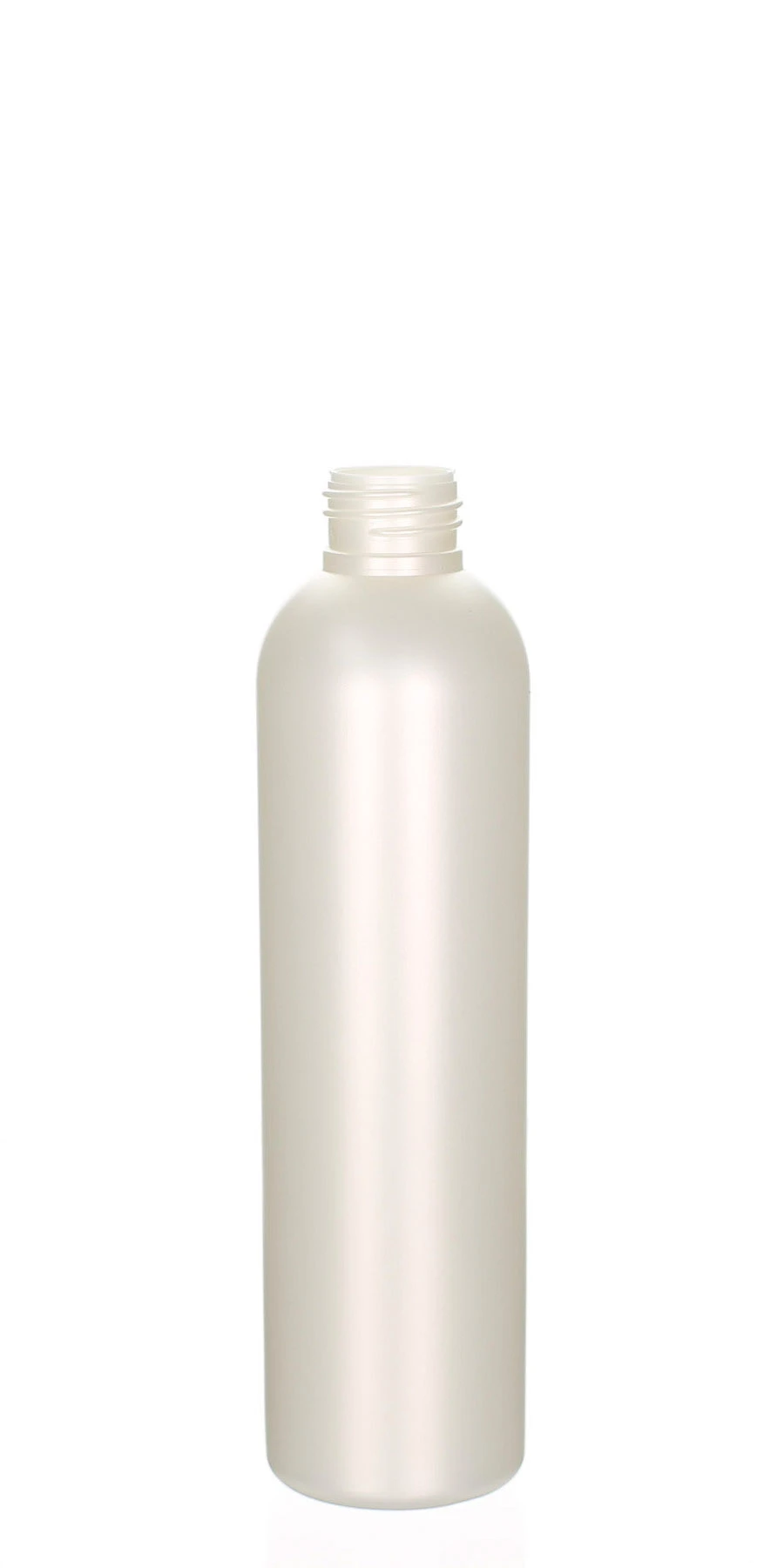 Belle 200 ml HDPE Flasche perlmutt matt mit 24/410 Gewinde 200 ml Belle Flasche aus HDPE in Perlmutt matt, 24/410 Gewinde, elegante Kosmetikverpackung für Premium-Pflegeprodukte