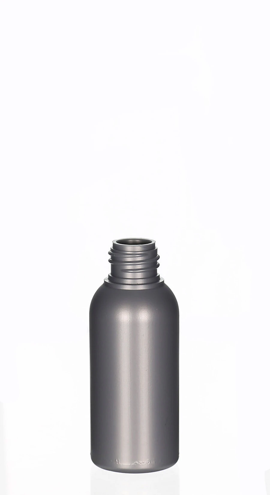 50ml HDPE/LDPE-Kosmetikflasche Amaro silber matt mit 20/410 Gewinde Silberne 50ml HDPE/LDPE-Kosmetikflasche Amaro mit 20/410 Schraubgewinde und matter Oberfläche für Lotionen, Seren und Pflegeprodukte
