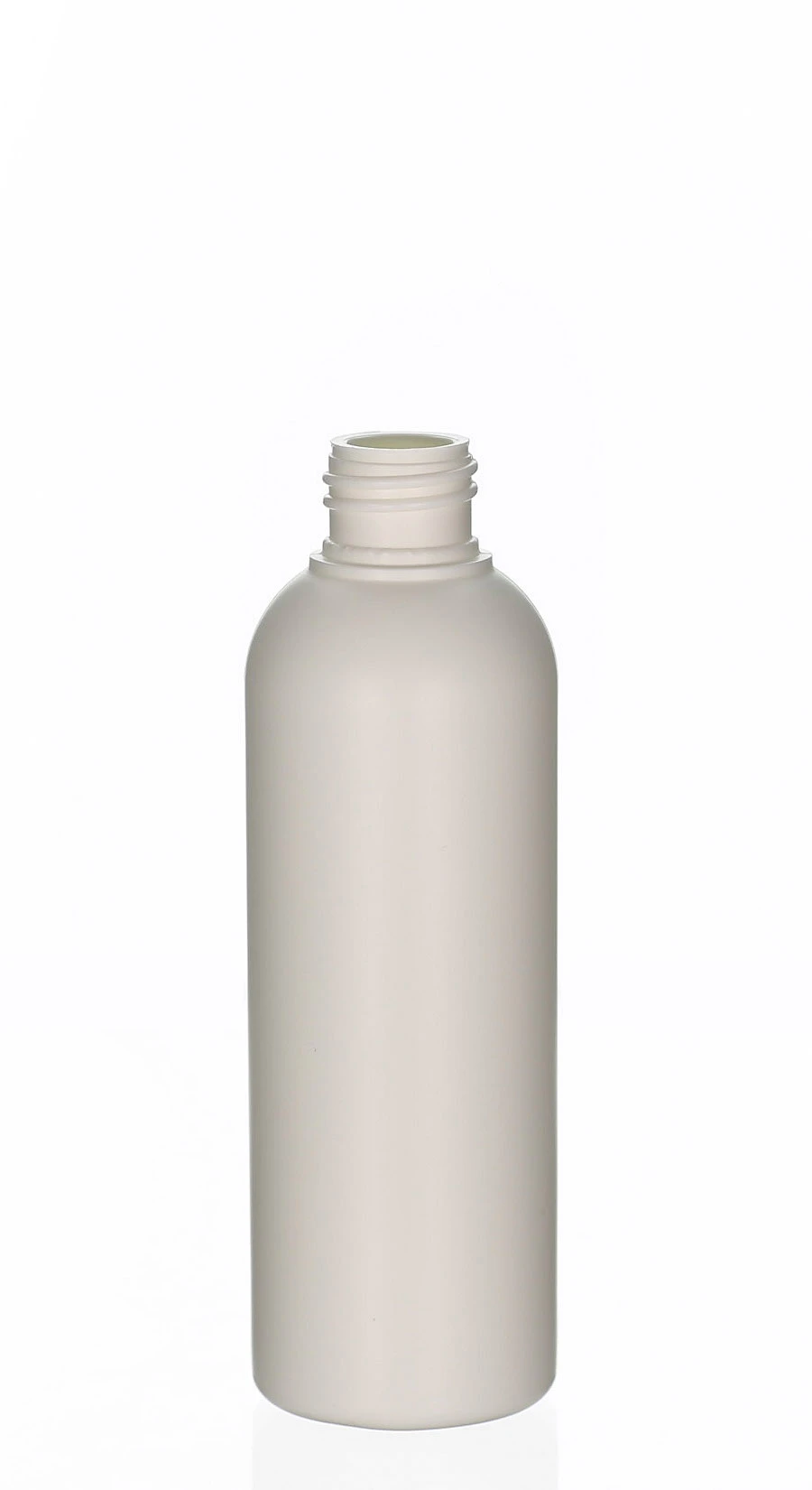 100ml HDPE-Kosmetikflasche Amaro weiß matt mit 20/410 Gewinde Weiße 100ml HDPE-Kosmetikflasche Amaro mit 20/410 Schraubgewinde und matter Oberfläche für Lotionen, Shampoos und Pflegeprodukte