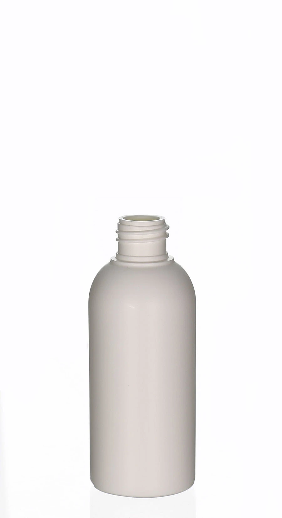 75ml HDPE-Kosmetikflasche Amaro weiß matt mit 20/410 Gewinde Weiße 75ml HDPE-Kosmetikflasche Amaro mit 20/410 Schraubgewinde und matter Oberfläche für Lotionen, Tonics und Haarpflegeprodukte